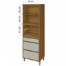Paneleiro Modular 2 Portas 3 Gavetas Nesher Baronesa 70cm Mdf - 2
