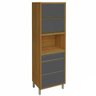 Paneleiro Modulada 2 Portas 3 Gavetas Nesher Baronesa 70cm Mdf - 1