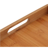Bandeja Bambu cantinho Cafe Retangular grande 38x25cm servir - 6