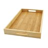 Bandeja Bambu cantinho Cafe Retangular grande 38x25cm servir - 5