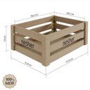 Ver imagem 5 de Armário Balcão de Cozinha Princesa 1 Porta 2 Gavetas c/Caixa Organizadora Freijó/Off White - Nesher