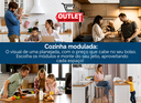 Ver imagem 2 de Armário Balcão de Cozinha Princesa 1 Porta 2 Gavetas c/Caixa Organizadora Freijó/Off White - Nesher