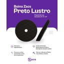 Ver imagem 3 de Boina Lustro Preta 6" Zacs para Polimento Automotivo Roto Orbital e Rotativa