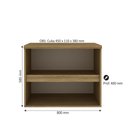 Ver imagem 2 de Gabinete para Banheiro 80cm com Cuba Cewal Mel/branco