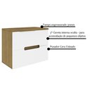 Ver imagem 3 de Gabinete para Banheiro 80cm com Cuba Cewal Mel/branco
