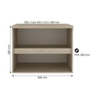 Ver imagem 2 de Gabinete para Banheiro 80cm com Cuba Cewal Patina/branco