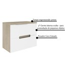 Ver imagem 3 de Gabinete para Banheiro 80cm com Cuba Cewal Patina/branco