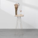 Ver imagem 2 de Mesa Lateral Fancy Redonda 26x58cm – Areia Estofaria Willy