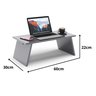 Suporte Para Notebook Cinza Mesa De Colo Dobrável Multiuso - 4