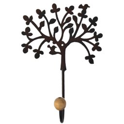 Cabide de parede com um gancho para pendurar toalhas, roupas ou acessórios artesanato de ferro decor - 2