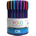 Ver imagem 1 de Estojo Caneta Esferográfica Yolo 0.7mm C/ 10 Cores Cis