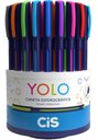 Ver imagem 1 de Estojo Caneta Esferográfica Yolo 0.7mm C/ 10 Cores Cis