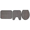 Ver imagem 1 de Jogo de Tapetes para Banheiro 3 Peças Flor de Liz B-Rayza - Colorido