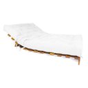 Ver imagem 3 de Sofá Cama Casal Futon Tokio Branco Off Acquablock Madeira Maciça Grapia Cor Natural