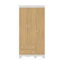 Ver imagem 4 de Guarda-roupa Infantil 92cm 3 Portas e 2 Gavetas Dengo Multimóveis Mp4437 Branco/madeirado Branco/