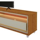 Ver imagem 4 de Rack para Tv com Led Requinte com Off White - Gelius Móveis