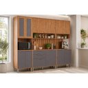 Ver imagem 1 de Cozinha Completa 7 Peças Divina C7113 Cinamomo/Titanium MGM