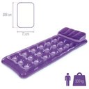 Ver imagem 4 de Colchão Bronzeador Inflável Caribe Porta Copos 58890 Intex Roxo