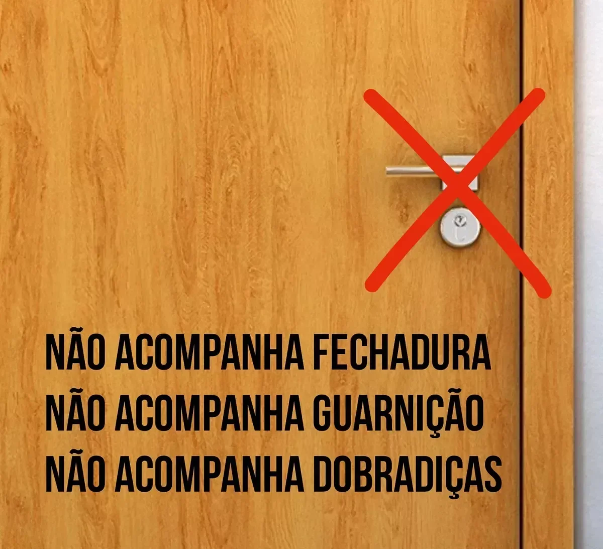 Ver imagem 4 de Porta de Madeira Bater Lisa U.v Rubi 210cmx80cm - Cerejeira