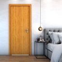 Ver imagem 3 de Porta de Madeira Bater Lisa U.v Rubi 210cmx80cm - Cerejeira