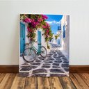 Ver imagem 5 de Kit3 Quadro Decorativo Santorini Grécia Paisagem Europa Azul 28x20cm