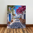 Ver imagem 7 de Kit3 Quadro Decorativo Santorini Grécia Paisagem Europa Azul 28x20cm
