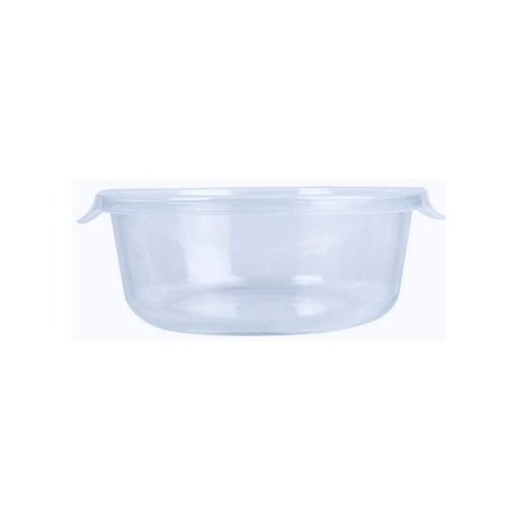 Kit 3 Potes Hermético Marmita de Vidro Redondo 620ml Mor