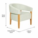 Ver imagem 3 de Poltrona Belleve Premium 73cm x 73cm