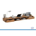 Ver imagem 4 de Mesa Escrivaninha Solteiro Liga 2 Gavs 205 Canela Kappesberg