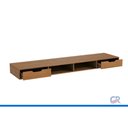 Ver imagem 3 de Mesa Escrivaninha Solteiro Liga 2 Gavs 205 Canela Kappesberg
