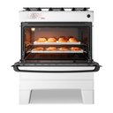 Ver mais imagens de Fogão Esmaltec Ideal Master 5 Bocas 50l Bivolt Branco com Acendimento Automático e Tripla Chama