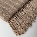 Ver imagem 5 de Kit com 2 Mantas Quadriculada para Sofá e Camas Chocolate e Cru Xale 1,20x1,80 M