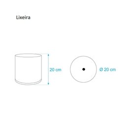 Lixeira para Banheiro Pêssego Rosa Claro 20 X 20cm - 6,2l - 2