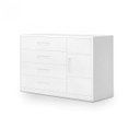 Ver imagem 2 de Cômoda Infantil 4 Gavetas 1 Porta Dominique Planet Baby