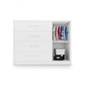 Ver imagem 4 de Cômoda Infantil 4 Gavetas 1 Porta Dominique Planet Baby