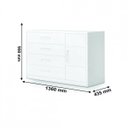 Ver imagem 3 de Cômoda Infantil 4 Gavetas 1 Porta Dominique Planet Baby