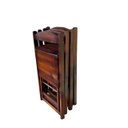 Ver imagem 5 de Kit 5 Conjuntos Dobráveis 70x70 com 5 Mesas 20 Cadeiras Imbuia