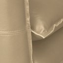 Ver imagem 5 de Conjunto Poltrona e Sofá Decorativo Sala de Estar América 3 Lugares 220cm Couro Bege - Mozzelar