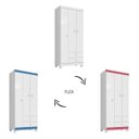 Ver imagem 3 de Guarda-Roupa MDP 3 Portas com 2 Gavetas Baby Kids Incorplac
