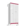 Guarda-Roupa MDP 3 Portas com 2 Gavetas Baby Kids Incorplac - 5
