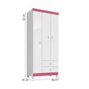Ver imagem 5 de Guarda-Roupa MDP 3 Portas com 2 Gavetas Baby Kids Incorplac