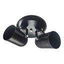 Ver imagem 3 de Spot Direcionável Duplo Em Alumínio Para Lâmpadas E27 Preto