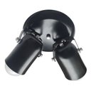 Ver imagem 2 de Spot Direcionável Duplo Em Alumínio Para Lâmpadas E27 Preto