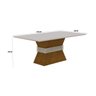 Conjunto Sala de Jantar Mesa Tampo Mdf Clarice 1800 6 Cadeiras Grécia Espresso Móveis - 3