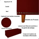 Ver imagem 5 de Kit Cabeceira e Calçadeira com Baú 140 Cm King Casal Diana Suede