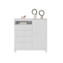 Ver imagem 2 de Cômoda Sapateira MDP 4 Gavetas e 1 Portas Baby Kids Incorplac