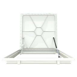 Tampa Casa Máquina Alumínio Rebaixo Invisível Branca 75x75cm - 2