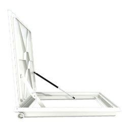 Tampa Casa Máquina Alumínio Rebaixo Invisível Branca 75x75cm - 4