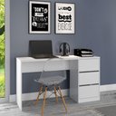 Ver imagem 2 de Escrivaninha para Escritório 3 Gavetas Branco Fosco Atualle