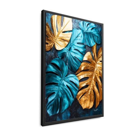 Quadro Costela de Adao Ii: Moldura Preta/ 40x60